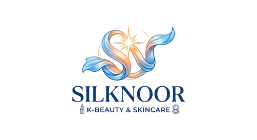 Silknoor K-Beauty & Skincare logo on a white background